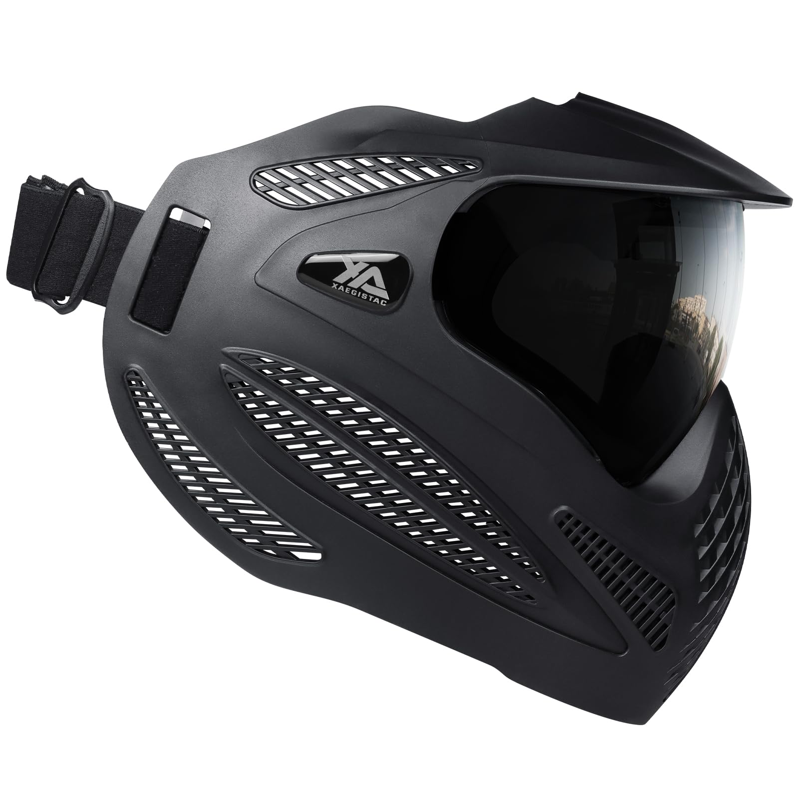Xaegistac Paintball Mask-Intergrated Sun Visor Airsoft Mask