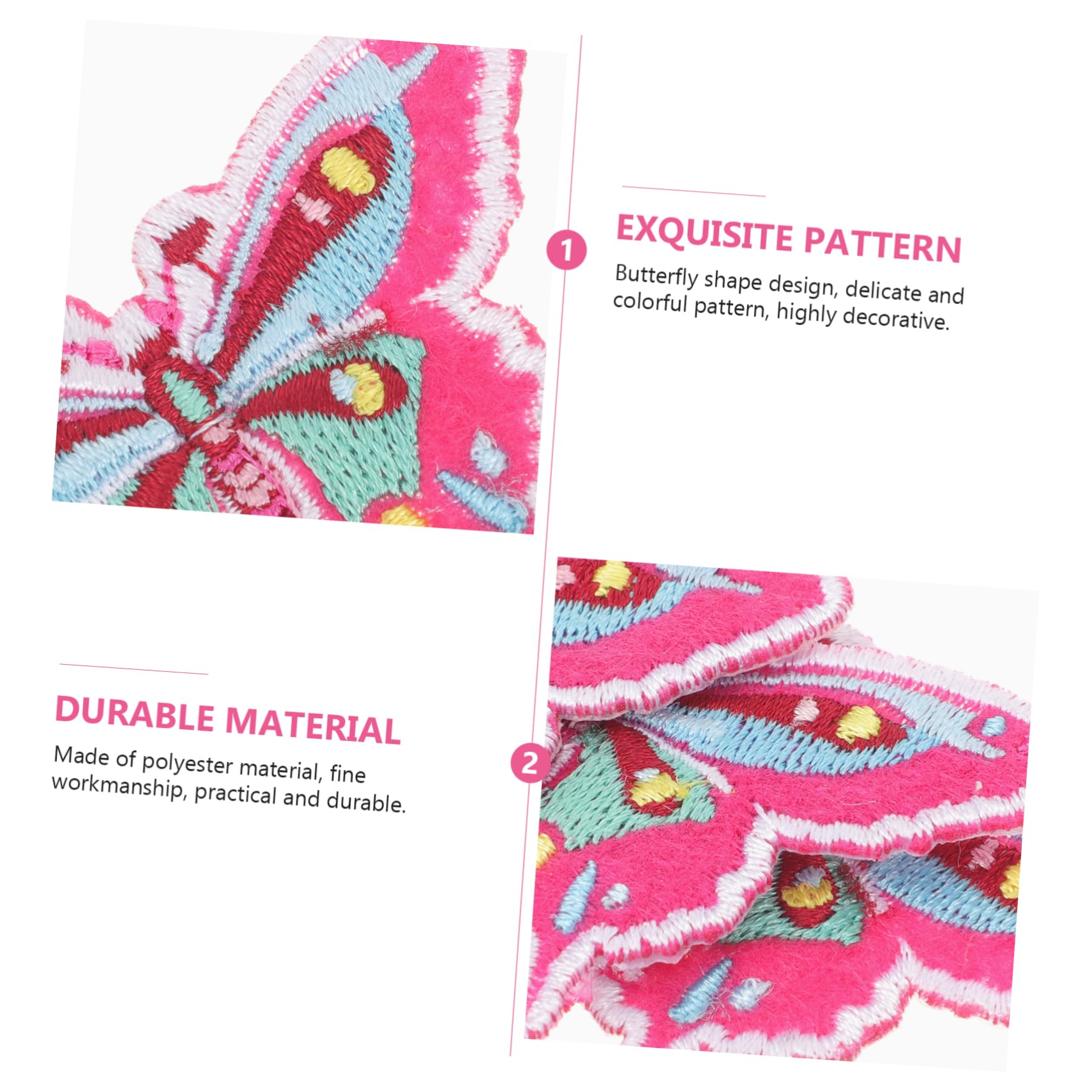 HOMSFOU 5 Set Patches Adorabili Forma Per Abbigliamento Applicazioni Ricamate Per Cucito E Decorazioni Fai Da Te Per Riparazioni E Personalizzazioni Vestiti 20 Pezzi*5