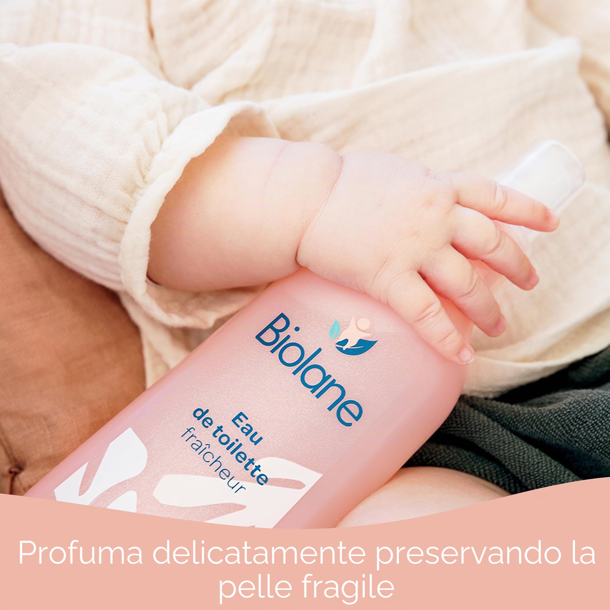 BIOLANE - Eau de toilette bebe Frescheur -Parfum Bébé après la toilette- NUOVA FORMULE - pour fille et Boç-200 ml-fabriqué in France