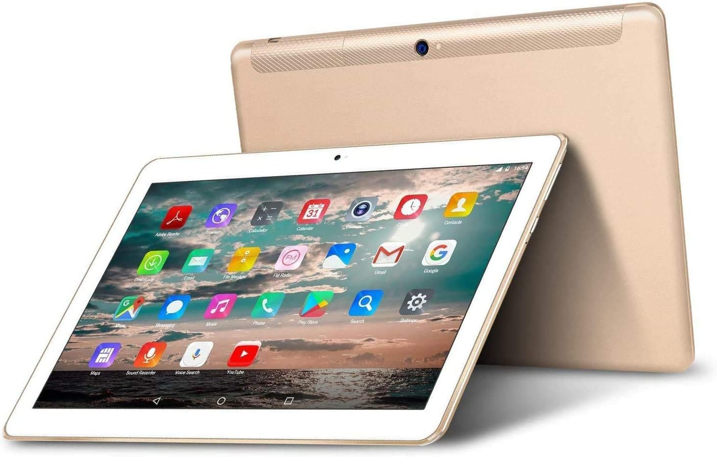 Tablet 10 Pulgadas 4G LTE Dual Sim - TOSCiDO Android 10.0, Quad Core,64GM ROM,4GB RAM,Doble Altavoz Estéreo,WiFi/Bluetooth/GPS/OTG - Oro