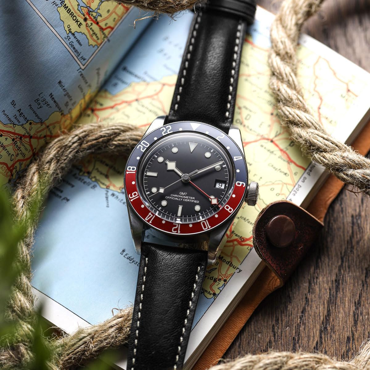 WatchGecko Vintage Highley Certified Genuine Italian Leather Replacement Watch Strap. Stylish and Durable Mens Wristwatch Strap. Padded for Comfort. Easy to Fit - 18mm, 19mm, 20mm, 21mm, 22mm