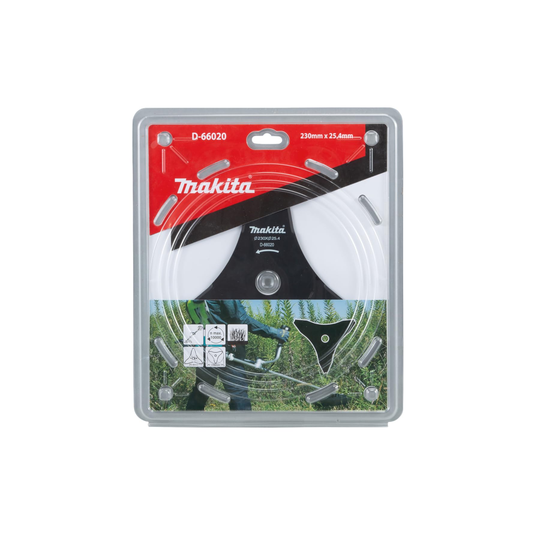 Lames 3 dents pour débroussailleuse Ø 230 mm DUR368/369 - MAKITA D-66020