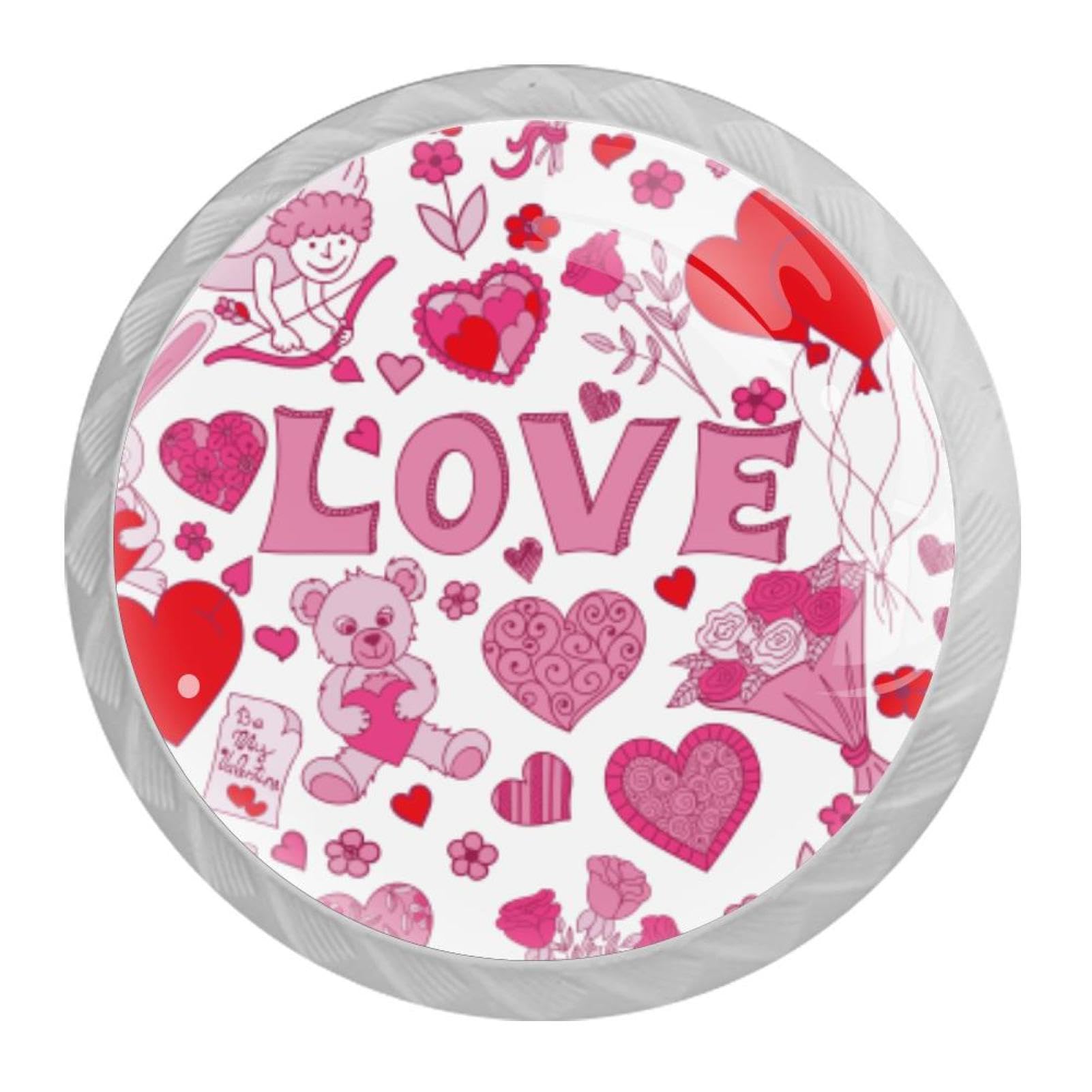 Tqmspg Multi Love Heart Red Patterns