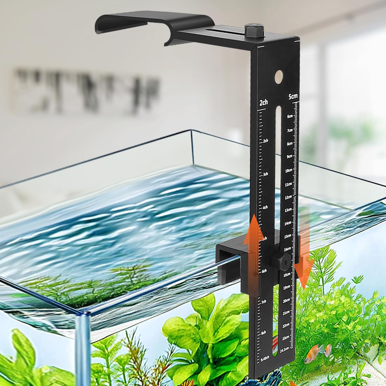 hygger Aquarium Light Clip Holder (for HG-957),1 Piece, Aquarium Fish Tank Light Riser/Holder/Bracket/Stand/Mount