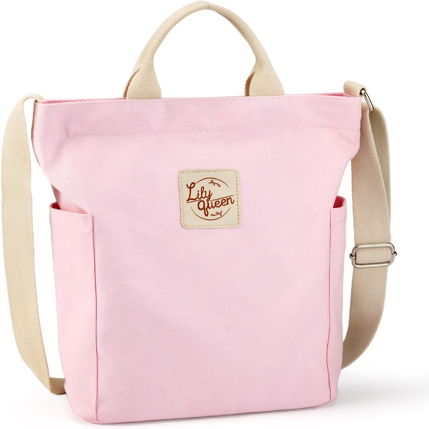 Lily queen Women Canvas Tote Handbags Casual Shoulder Work Bag Crossbody