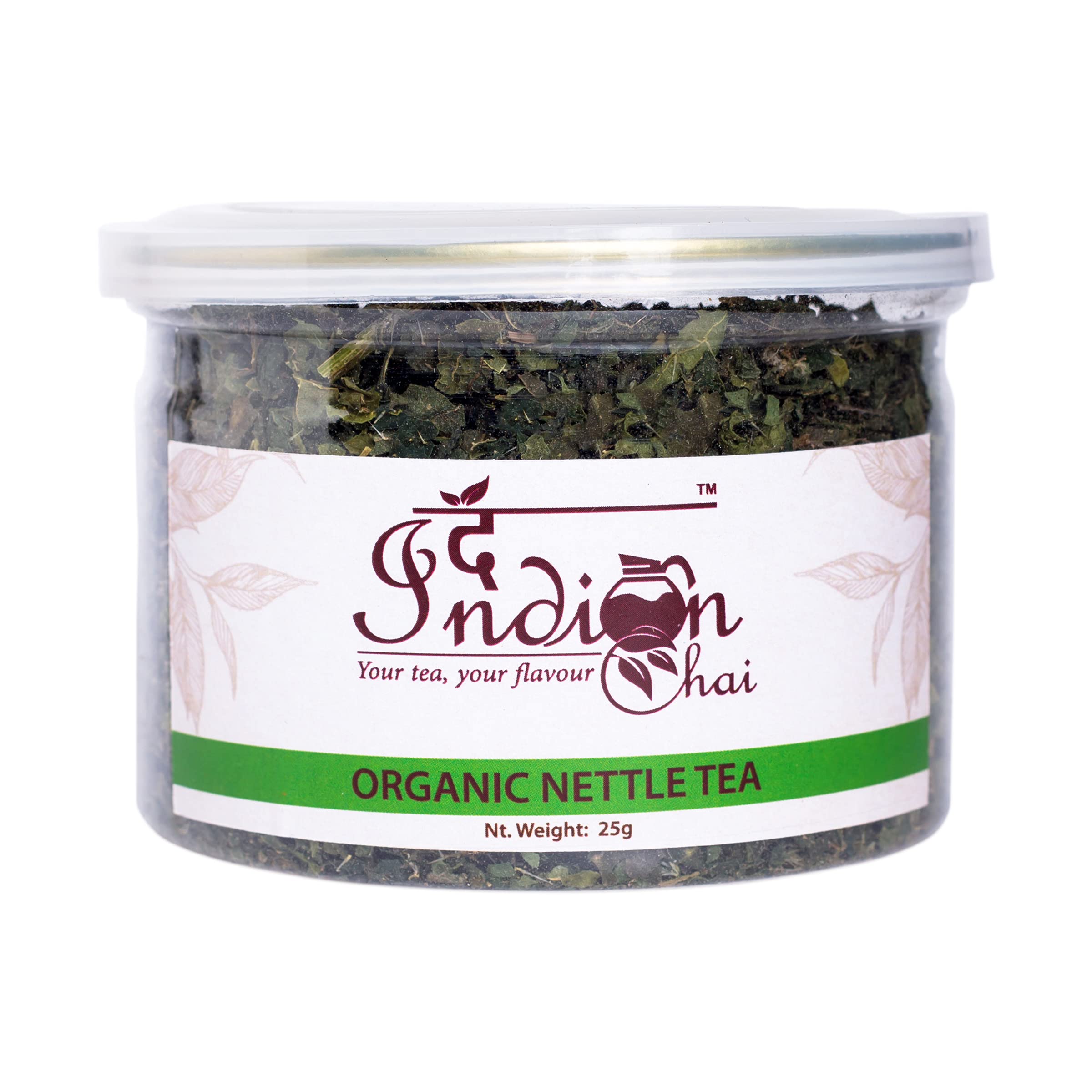 The Indian ChaiOrganic Nettle Tea, Urtica Dioica, Herbal Tea for Blood Pressure, 25g - 50 Cups