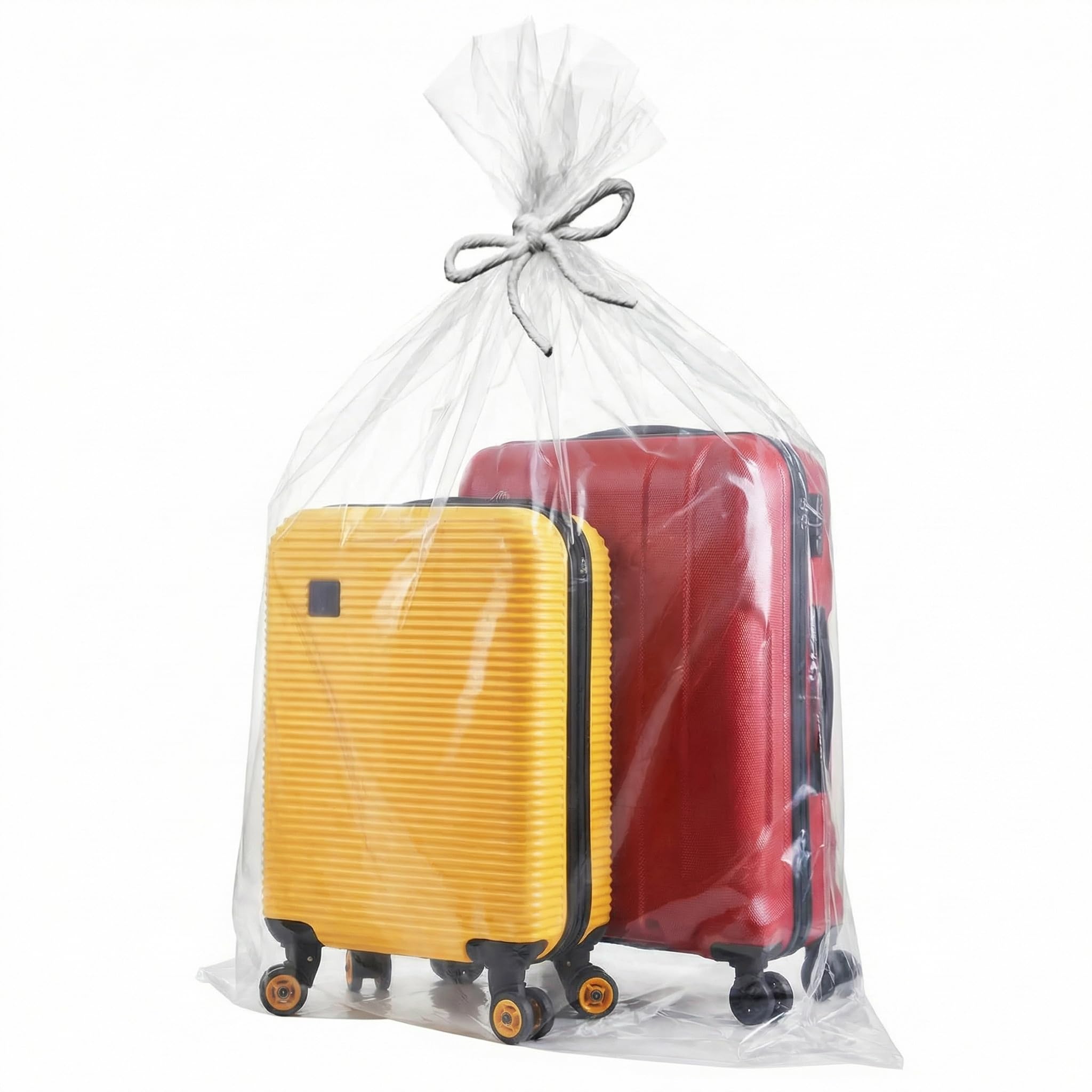QWORK® 10 Pieces Clear Plastic Storage Bags, 40x60 Inches Extra Large Plastic Bags for Moving, for Luggage, Suitcase, Furniture, Comforter