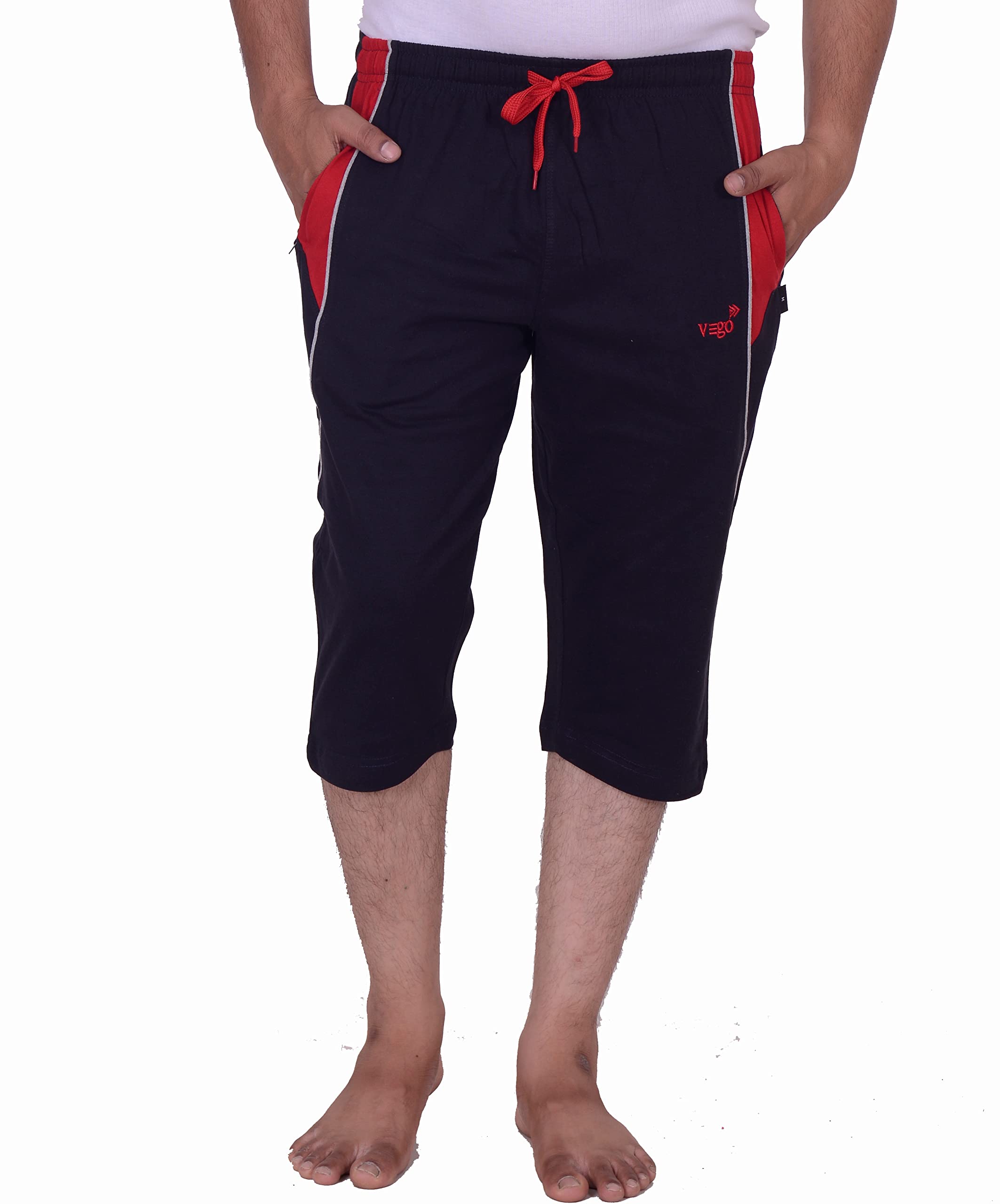 VEGOMens Capri, 3/4, Three by Fourth, Three Quarter