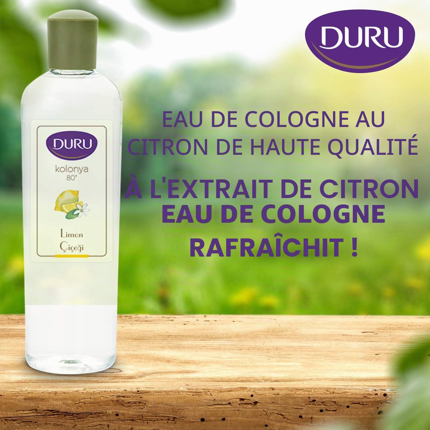 Duru Citron traditionnel turc Cologne après-rasage, 400 ml