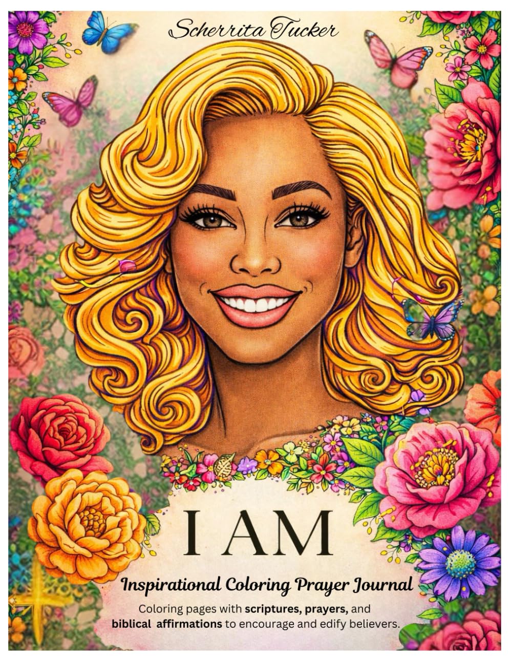 I Am: Inspirational Coloring Book Prayer Journal