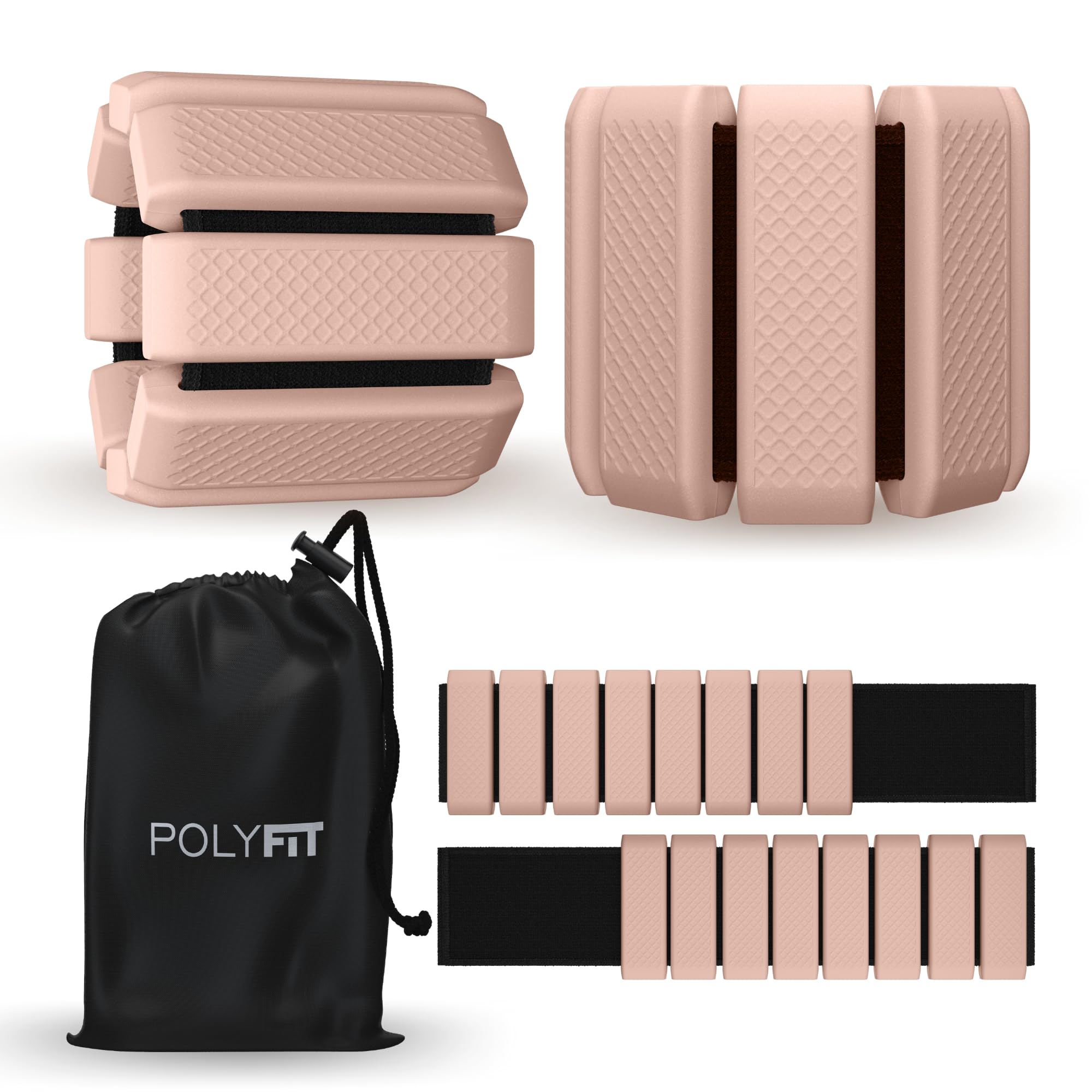 Pesas de tobillo ajustables para muñeca - Durazno