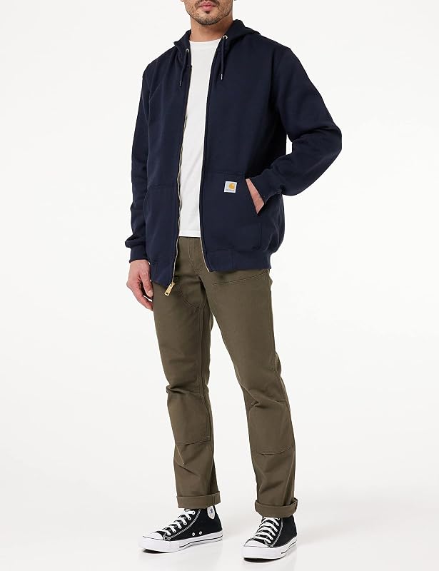 Carhartt Men's Marquette Full-Zip Sweatshirt, New Navy, Large image 3
