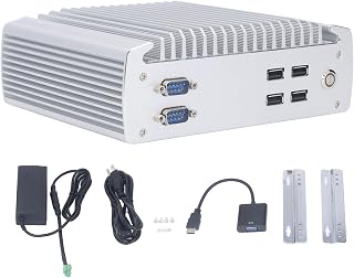 Minicomputador de Mesa, PC 4G 128GB Dissipação Rápida e Silenciosa de Calor, Carcaça de Liga de Alumínio, Interface HD 100-240V (plugue americano)