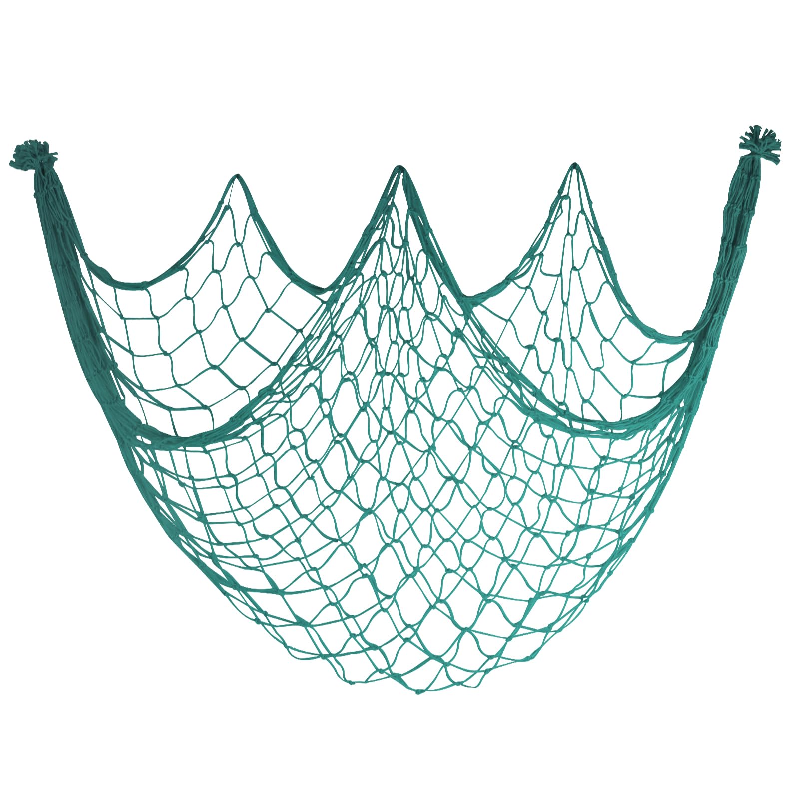 10x5 Feet Fish Net Decorations for Party, Auqa Fishing Net Mermaid Decor