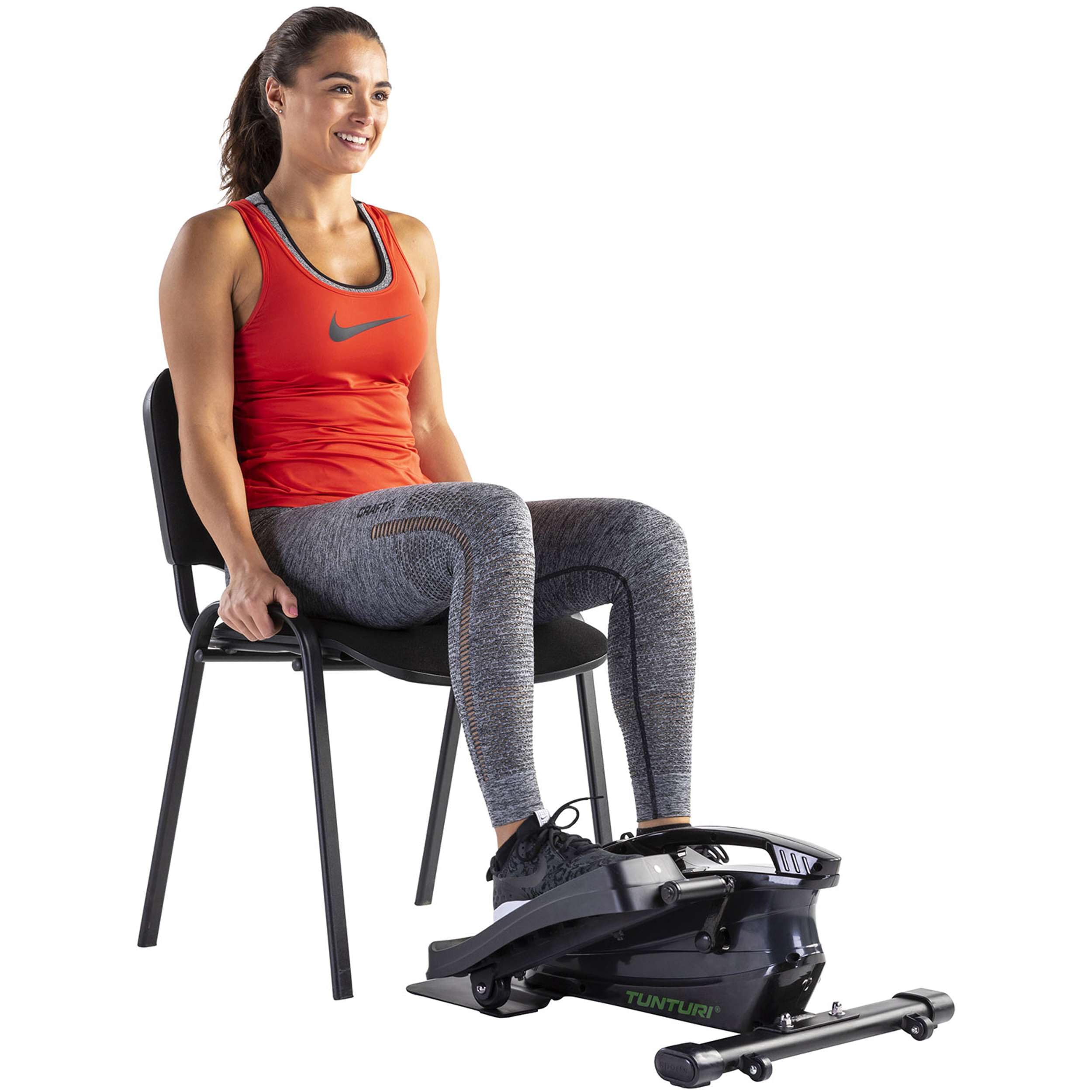 Tunturi Cardio Fit D10 Unter Tisch Fahrrad/Mini Beintrainer/Fitness Pedaltrainer für Büro und Zuhause