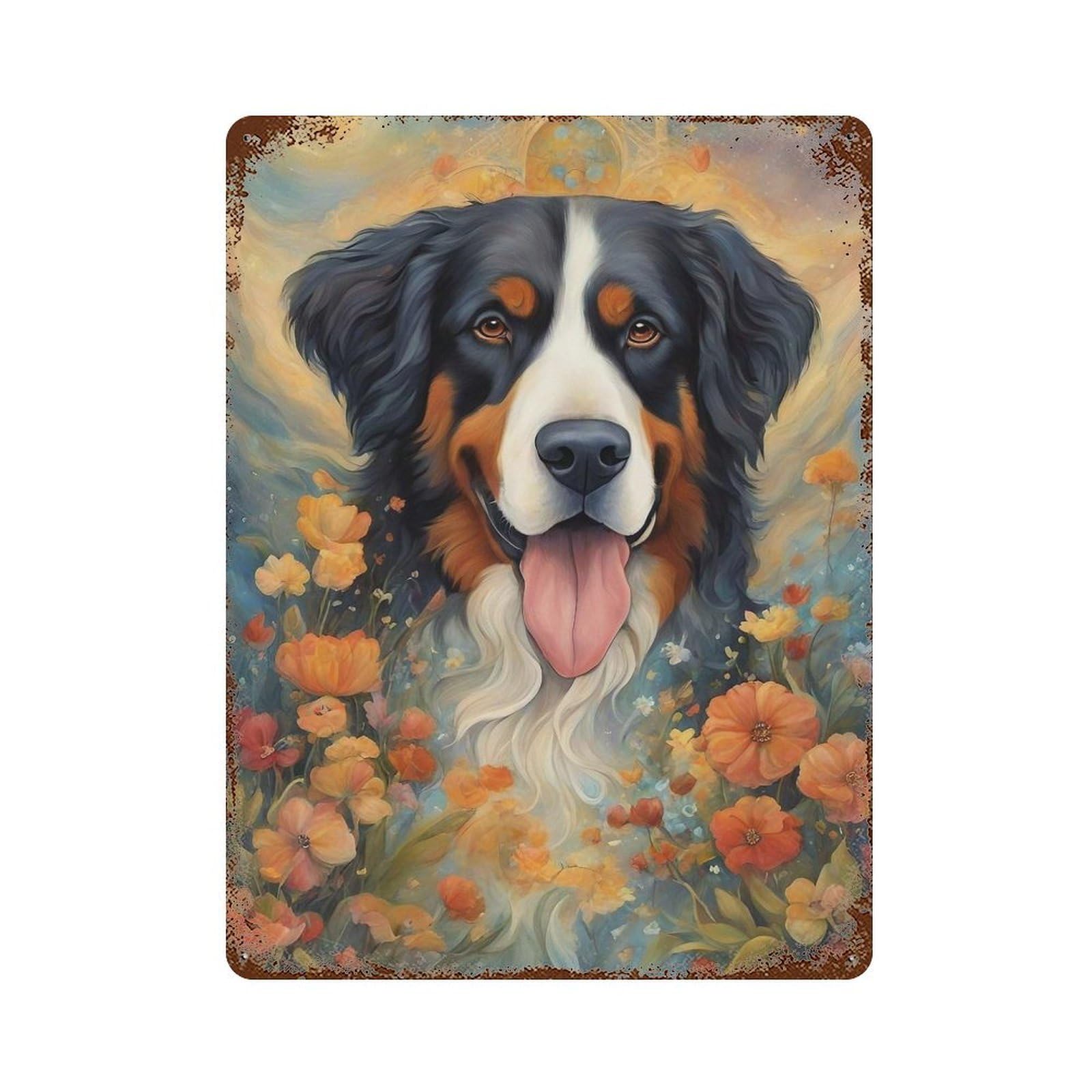 Dog000122 Retro Metal Sign 15.7"x11.8", Farmhouse Wall Decor for Cafe, Home Bar And Lounge Decor