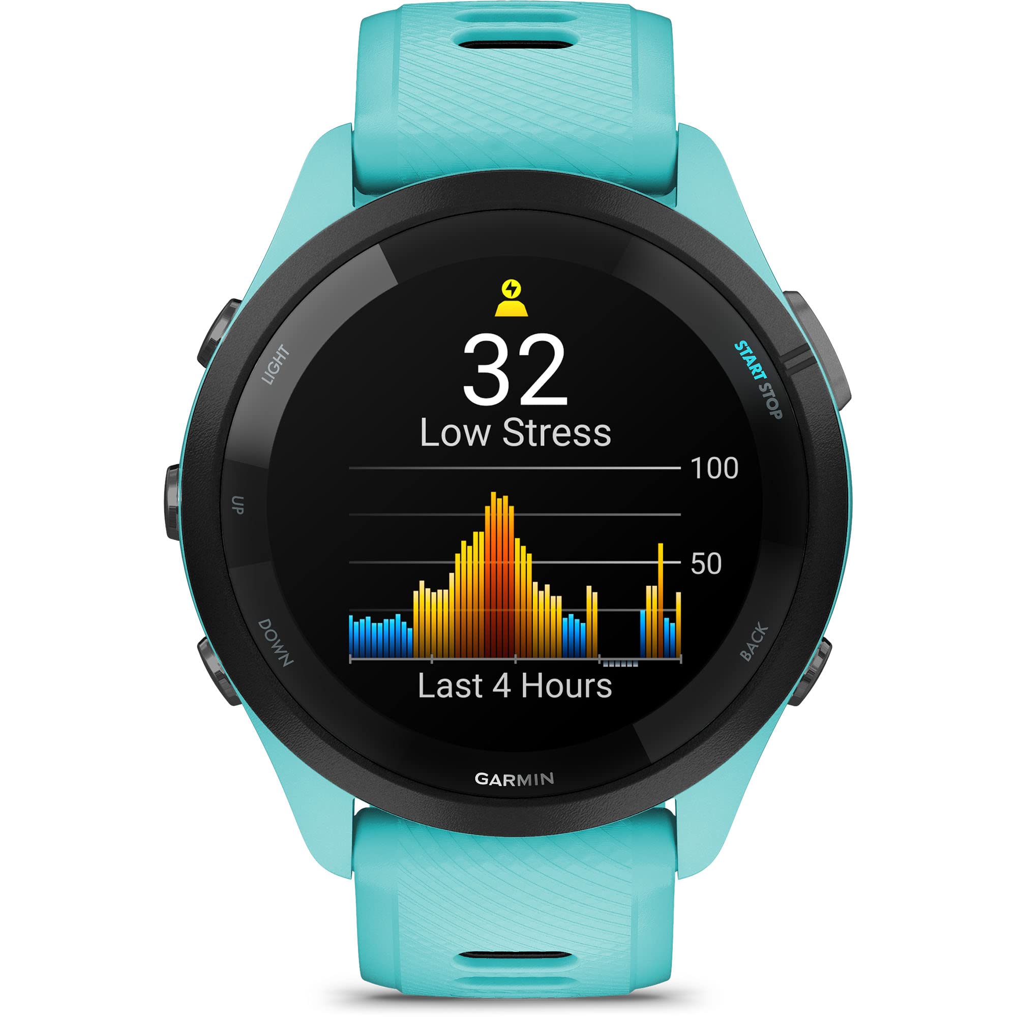 Garmin Forerunner 265 Running Smartwatch, Colorful AMOLED Display, Training Metrics and Recovery Insights, Black and Powder Gray (Renewed)