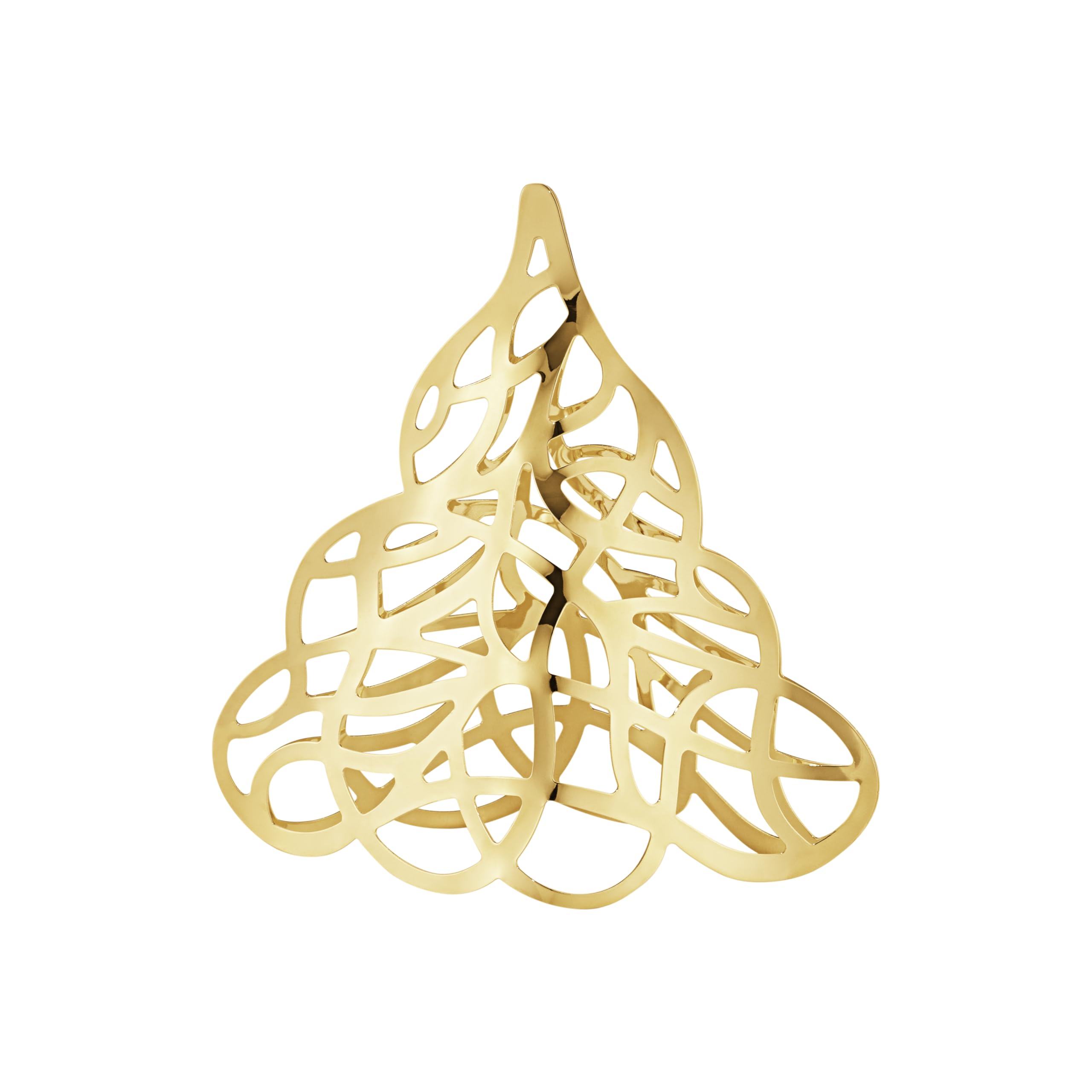 Georg Jensen 2023 Table Christmas Tree with 18kt Gold Plated Finish - Seasonal Tabletop Holiday Decoration - Designed by Sanne Lund Traberg - Small