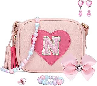 KKXIU Valentines Day Gifts Dress Up Jewelry Toys Toddler Purse Gifts For 3 4 5 6 7 8 Year Old Girls