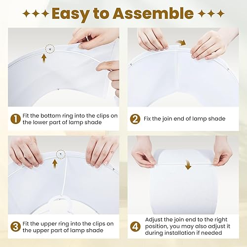 Miniatura 6 de Drum Lamp Shades Bright striped futuristic vintage aesthetic nostalgic retro Dramatic Lampshade for Floor Lamps Table Lamp Pendant Light Linen