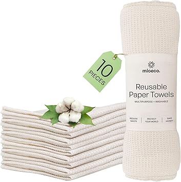 10 Pack Reusable Kitchen Paper Towels