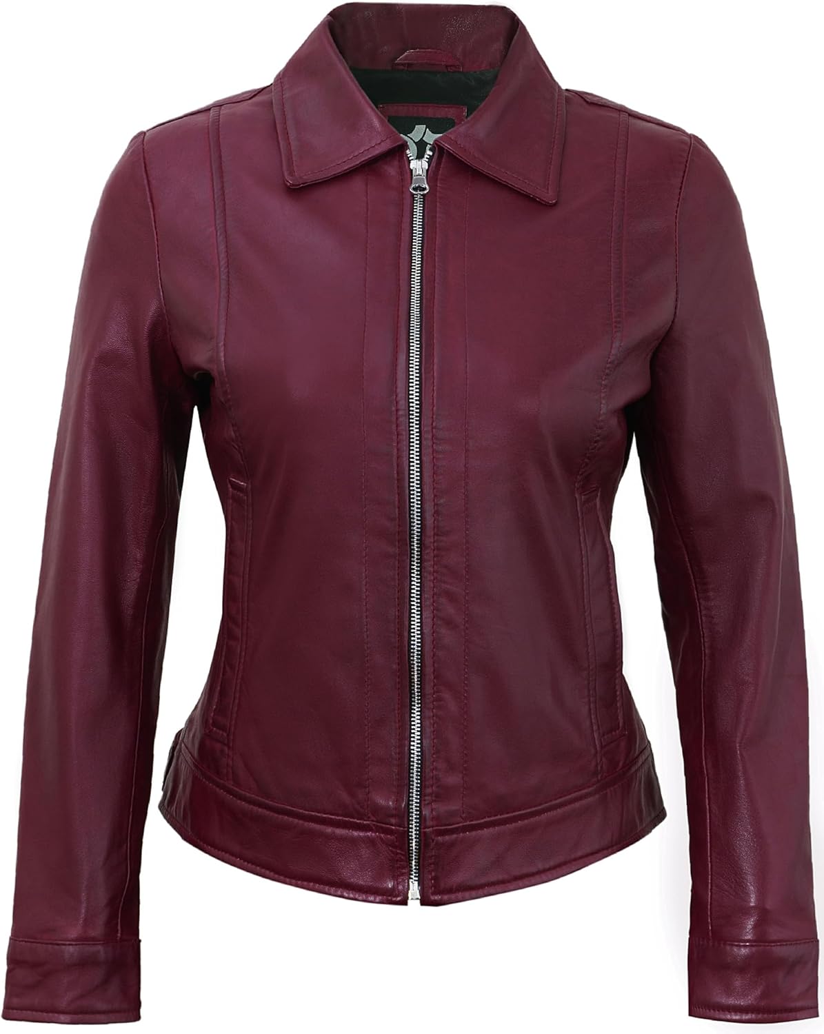 Vintage Style Real Lambskin Outwear Jackets For Womens - Stylish Turn Down Collar Casual Leather Jacket Women - Image 3