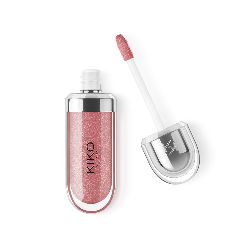 Kiko Milano 3D Hydra Lip Gloss - High Shine, Hydrating, Plumping, Non-Sticky, Moisturizing Lip Makeup - 35 Pearly Warm Mauve - 6.5ml