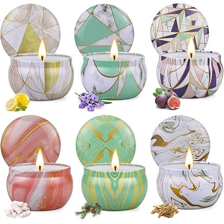 Dreamy Bridesmaid Gift: Set of 6 Fragrant Candles