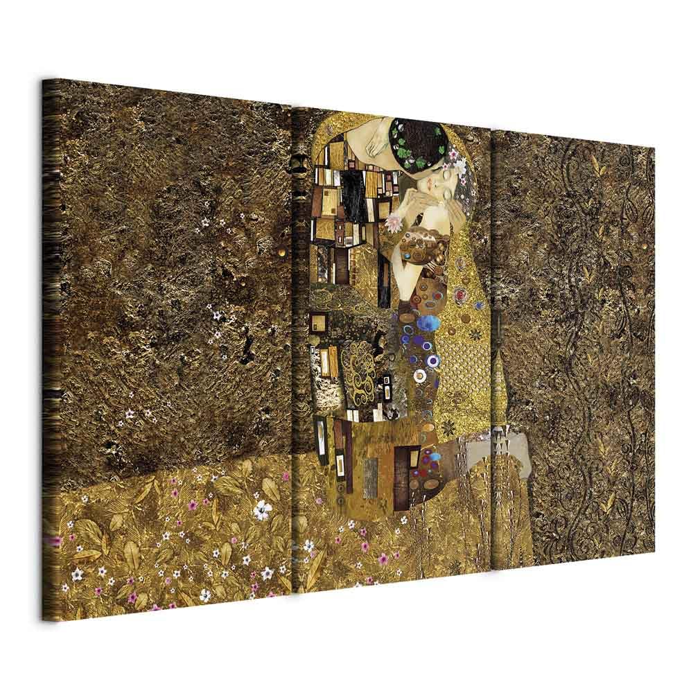 B&D XXL - Grand Tableau Mural Décoration Moderne Salon, Klimt, 120x80 cm