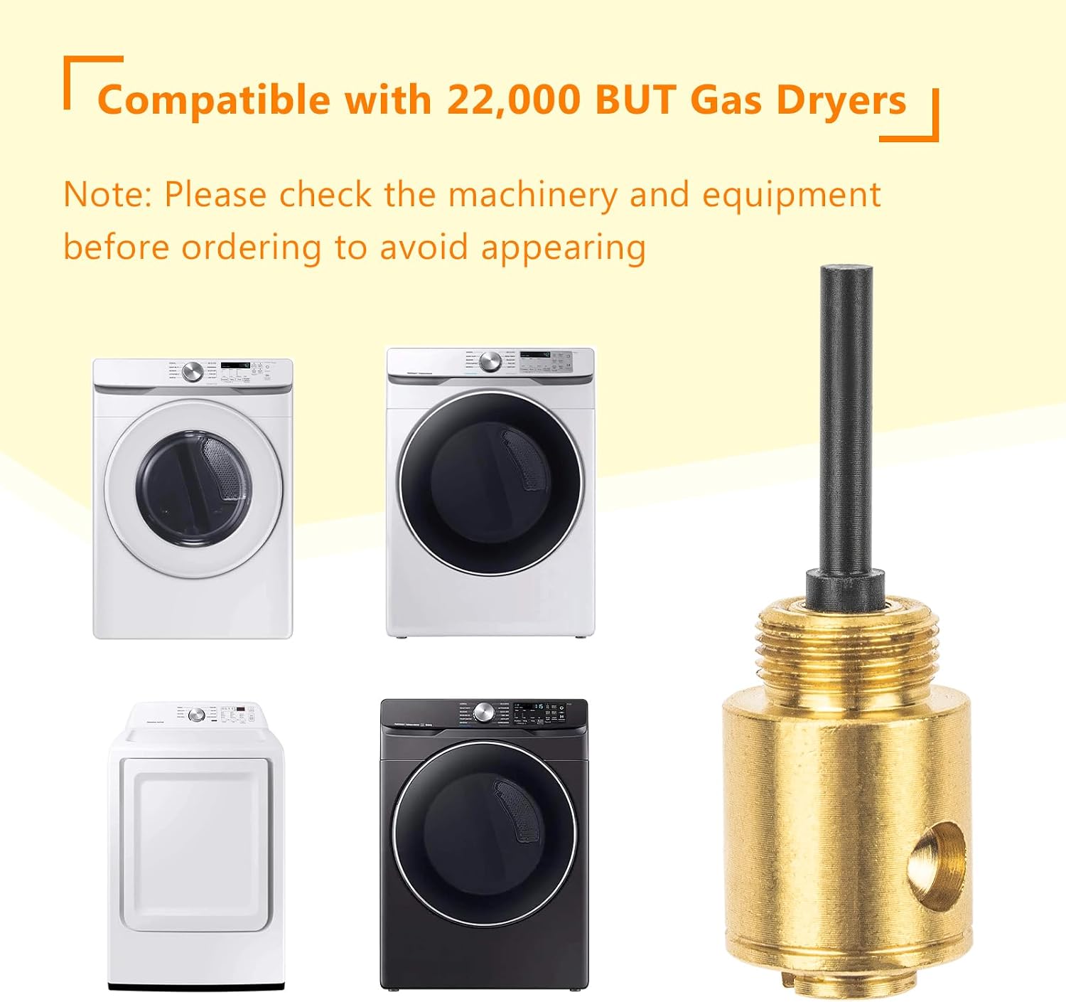 LPKIT-3/XAA Conversion Kit to L.P. Compatible with Samsung Dryer, Conversion Kit for 22,000 BTU Gas Dryers