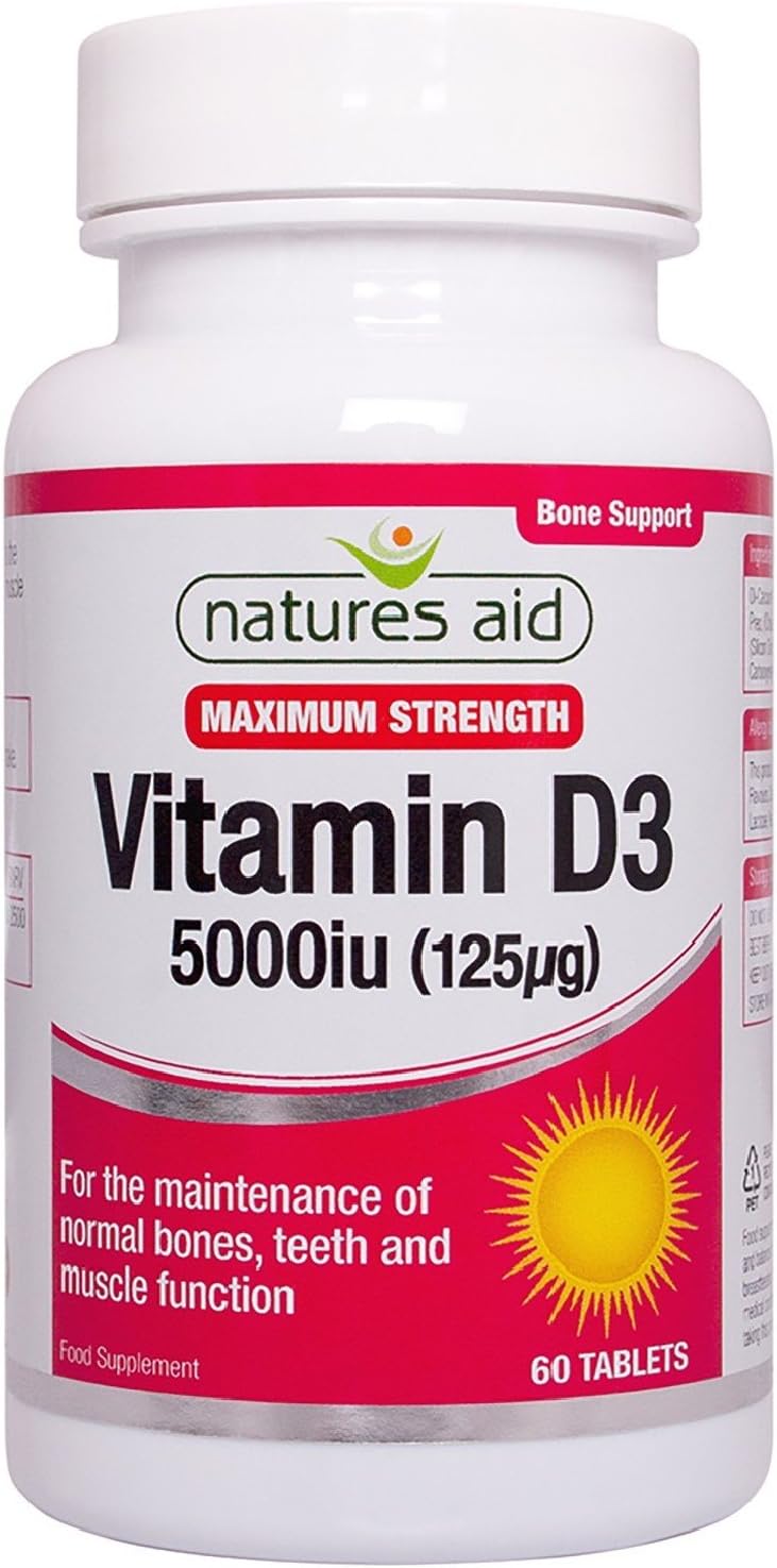 Natures Aid 5000iu High Strength Vitamin D3 Tablets Kuwait Ubuy