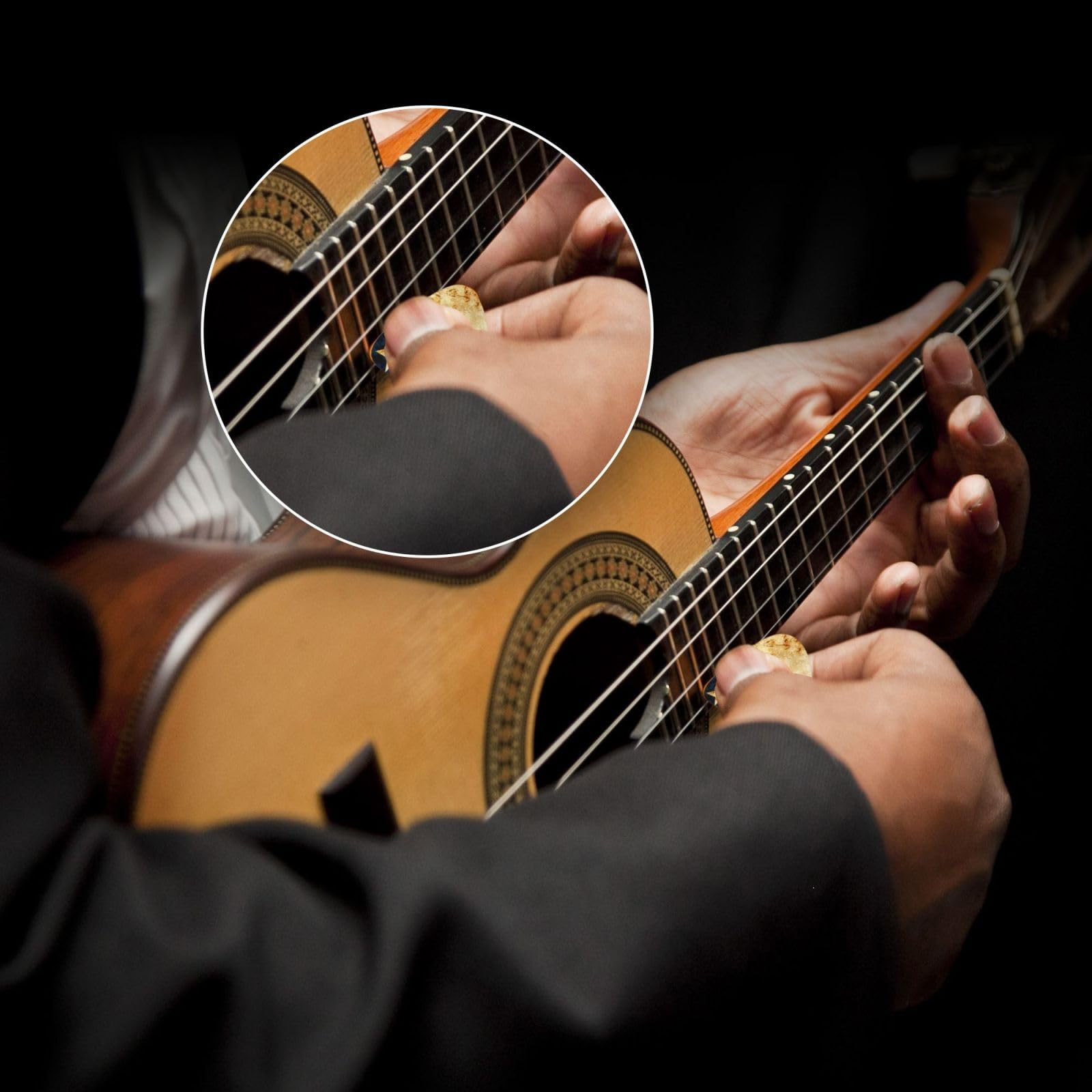 Púas de guitarra clásica (paquete de 12) para guitarra eléctrica, guitarra acústica, mandolina y bajo, púas Texas