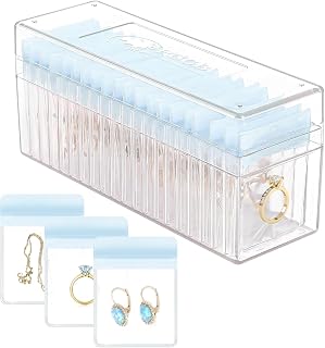 MAPPLE CREATION Acrylic Jewelry Organizer Box with Dustproof Earring Holder and Necklace Pouch - Dustproof Necklace Ring S... Price In India