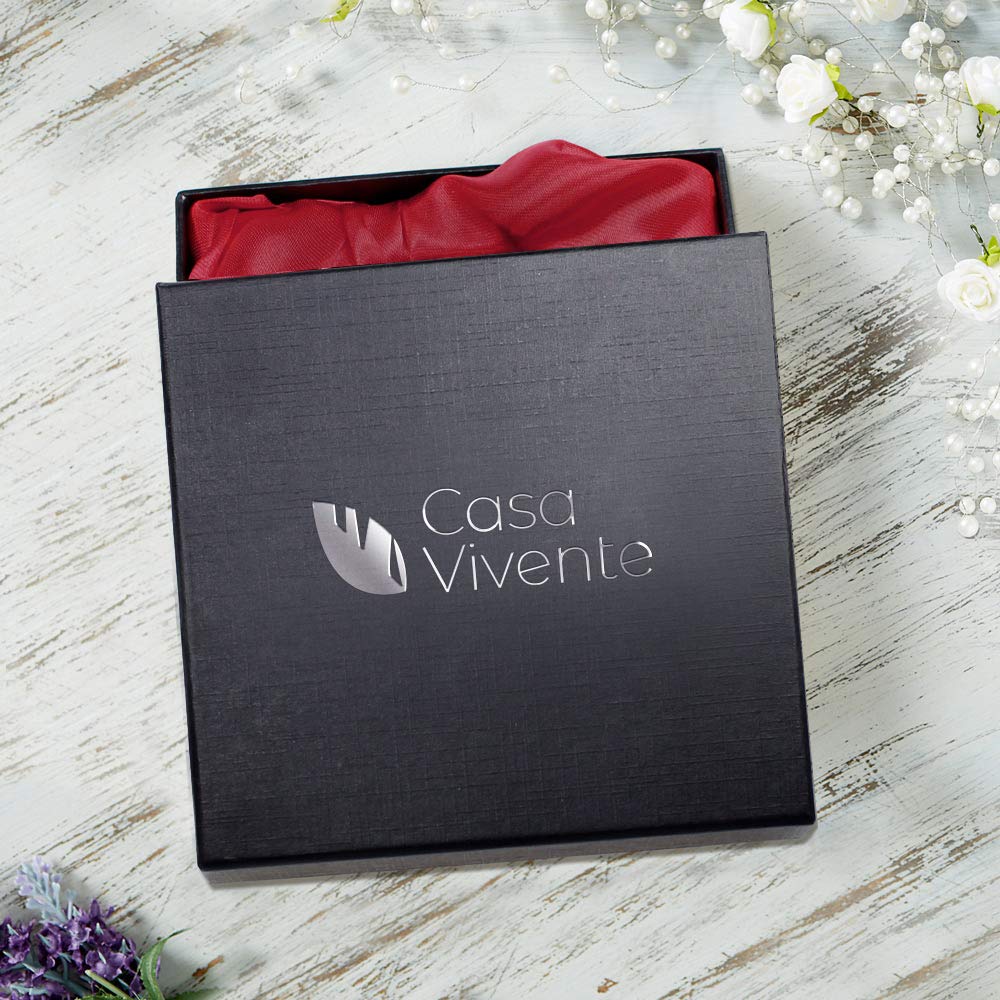 Casa Vivente Cristallo in Vetro con Incisione Personalizzata con Nome e Data, Bussola, Fermacarte da Tavolo per Casa e Ufficio, Idee Regalo Compleanno Originali