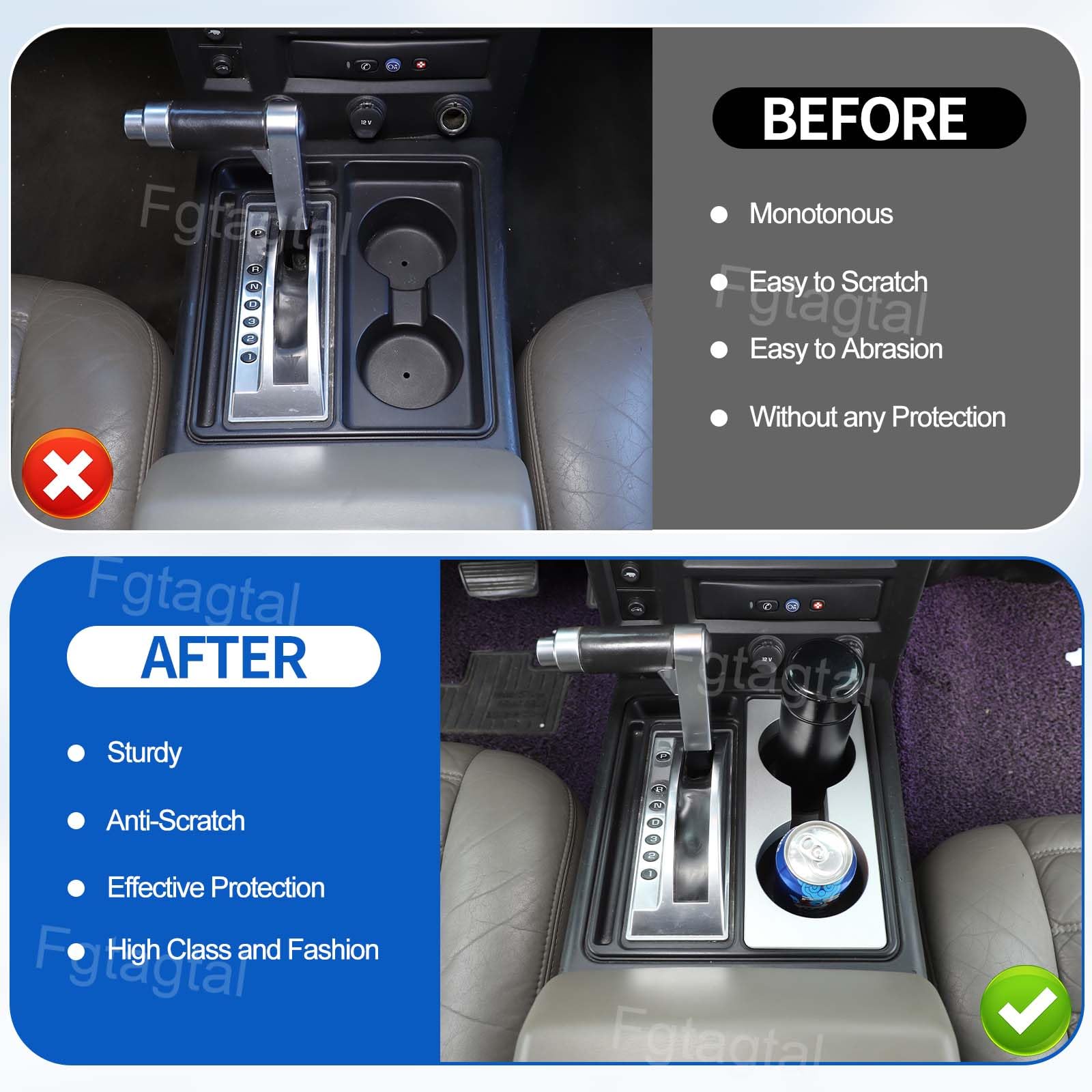 Amazon | 2003-2007 Hummer H2 車用カップホルダーハイテンパッド