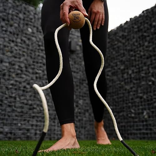 Miniatura 8 de Tiger Tail ReGreen Bola de rodillo de corcho de 2.6 bolas de masaje con cuerda + cuerda de algodón de 50 pulgadas - Masaje profundo de tejidos pies,