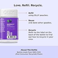 Vista 16 de OLLY Gomitas para dormir, apoyo ocasional para dormir, 3 mg de melatonina, L-teanina, manzanilla, bálsamo de limón, ayuda para dormir, mora, 50