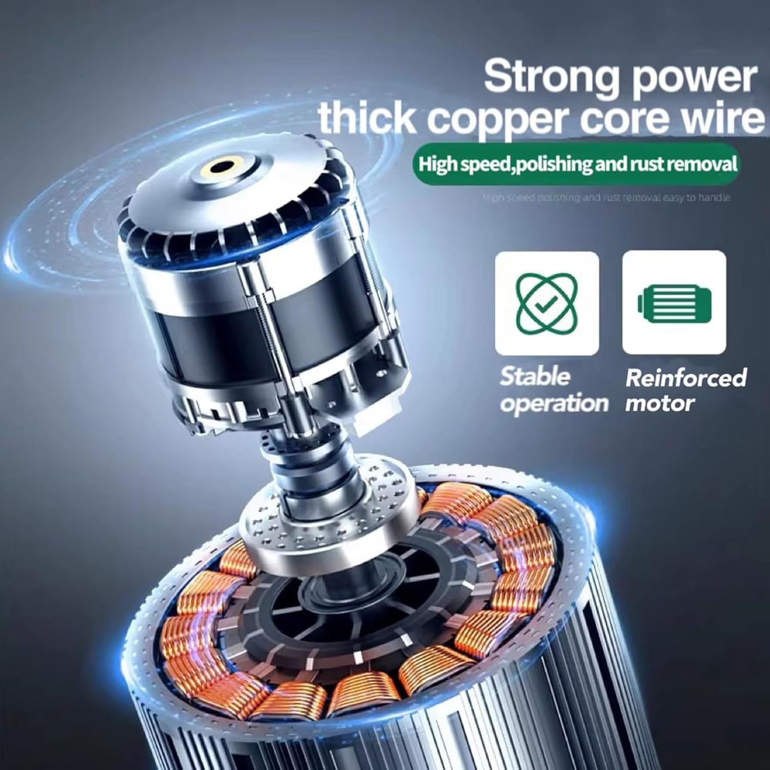 Kit pulidor eléctrico de rocas con velocidad ajustable de 16 W y capacidad de 2,5 kg para cristales, piedras, vidrio y metal.