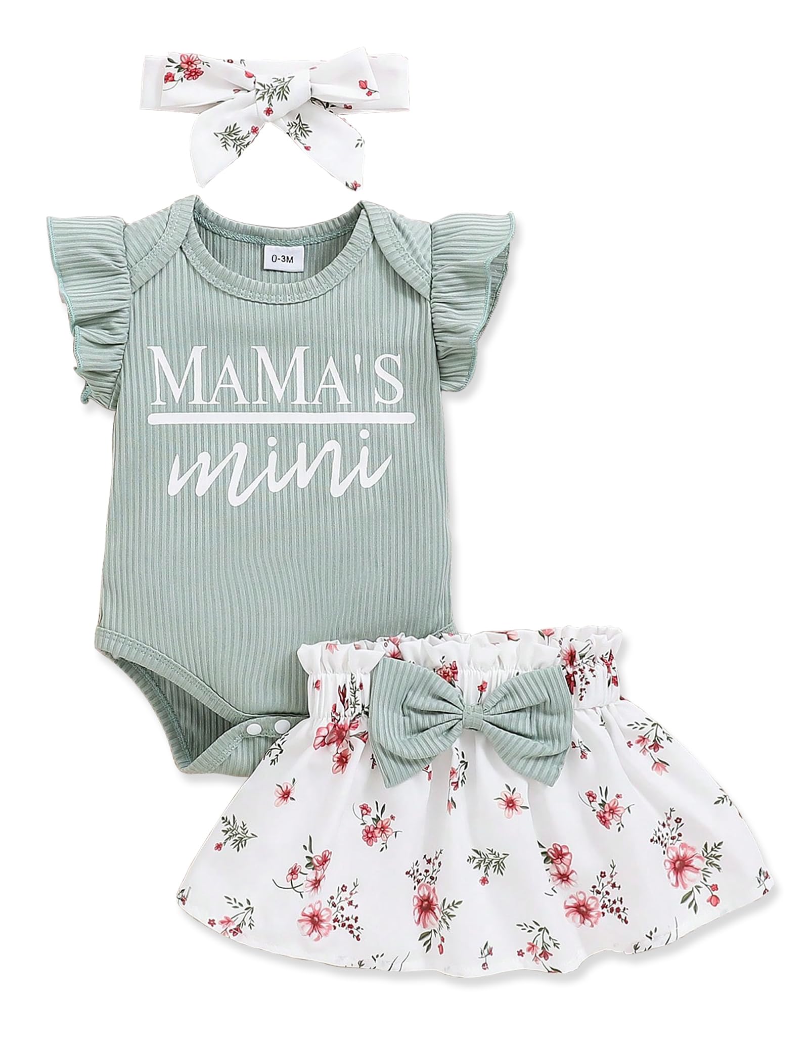 Newborn Infant Clothes Baby Girl Dress Summer Toddler Outfit Cute Girl Romper Skirt Set Headband