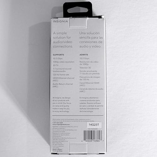 Miniatura 4 de Insignia - Cable HDMI de 6' - Negro