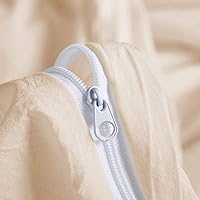 Vista 4 de Funda de edredón para cama individual/individual XL, 1000 hilos de satén de 1 pieza de algodón egipcio de calidad, funda de edredón 100% algodón