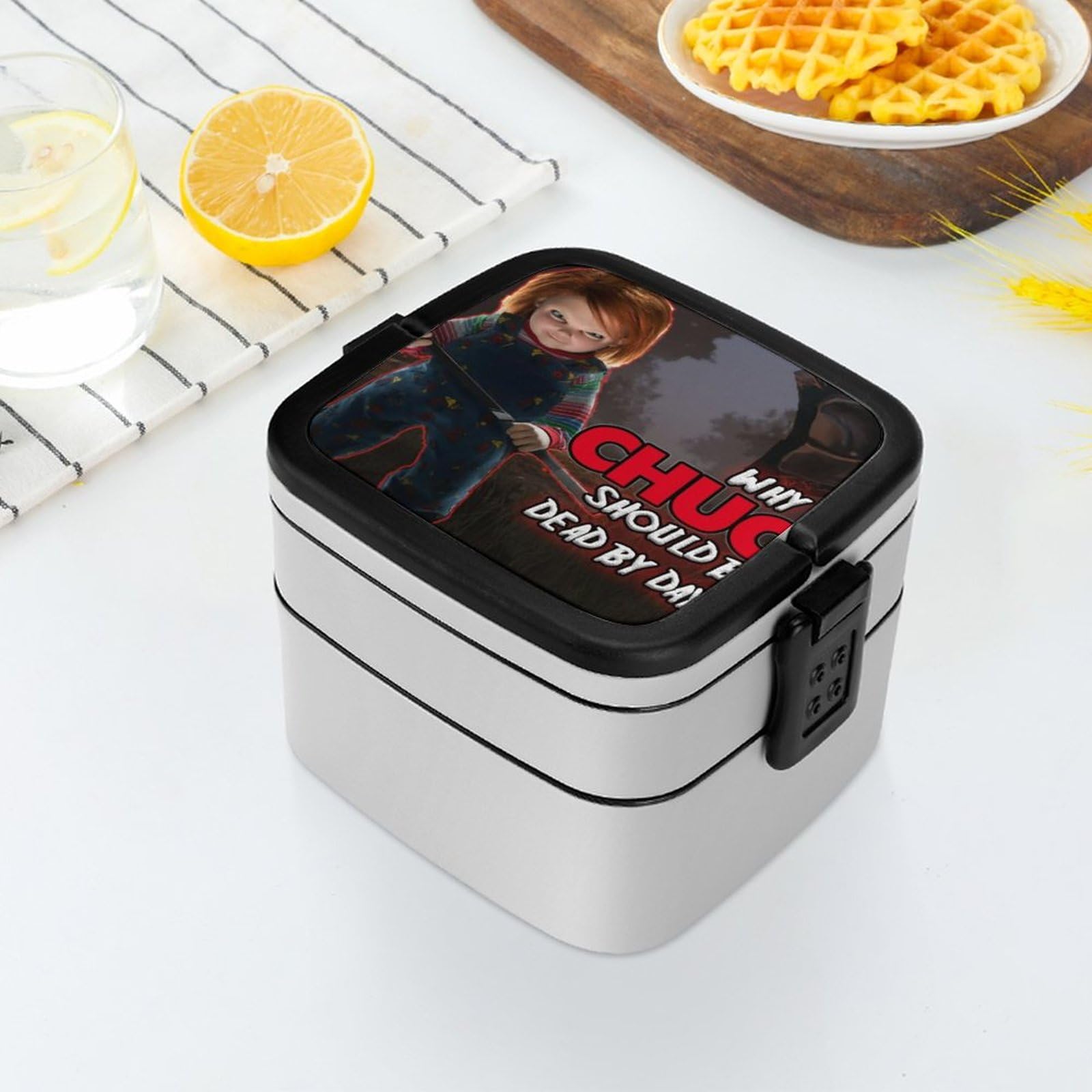 Amazon | 弁当箱 チャッキー チャイルドプレイ ホラー映画 二段 保温