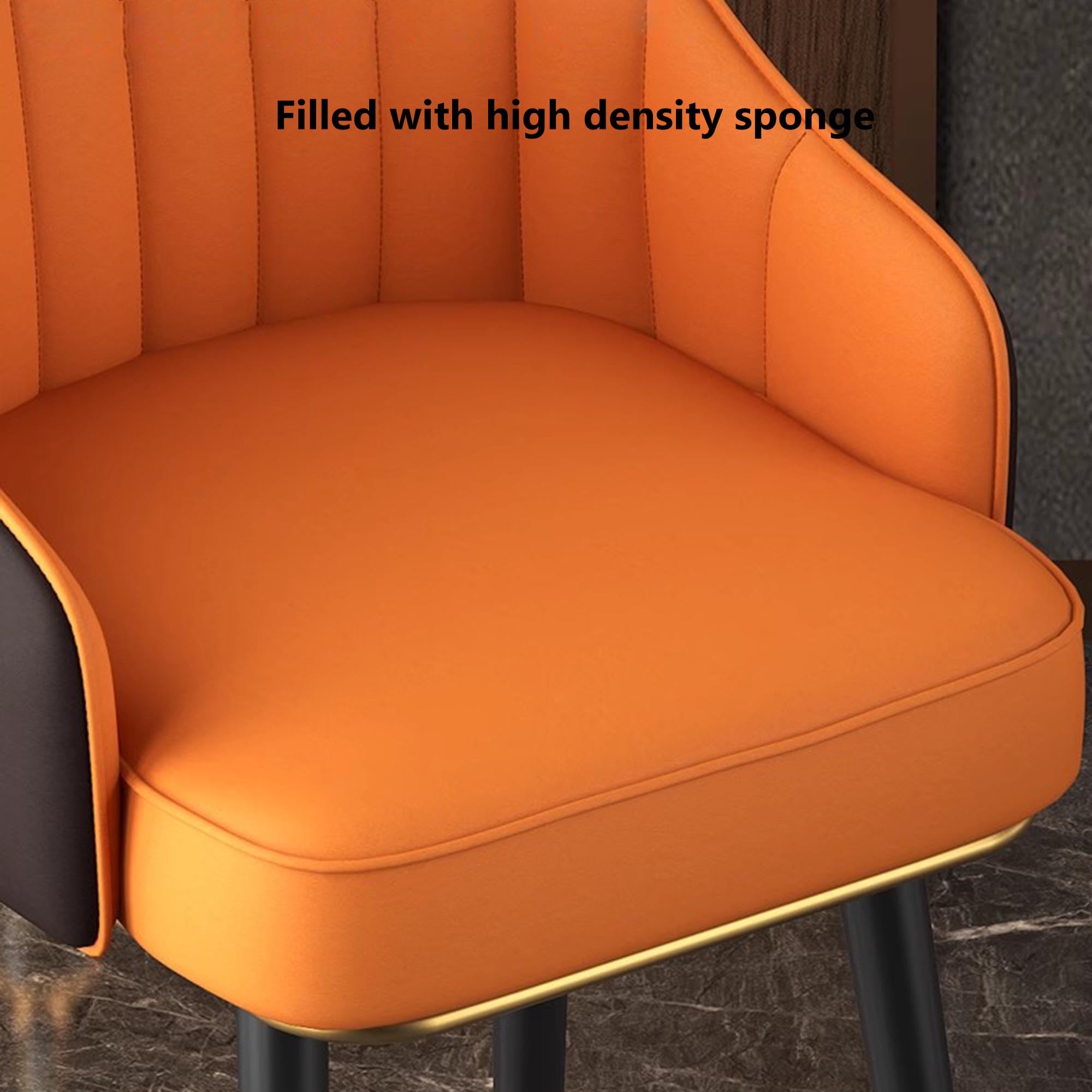 Taburetes de bar de cuero giratorios de 360° con respaldo y reposapiés, perfectos para cocina, isla, comedor, cafetería, barra de desayuno, elegante asiento de altura de mostrador