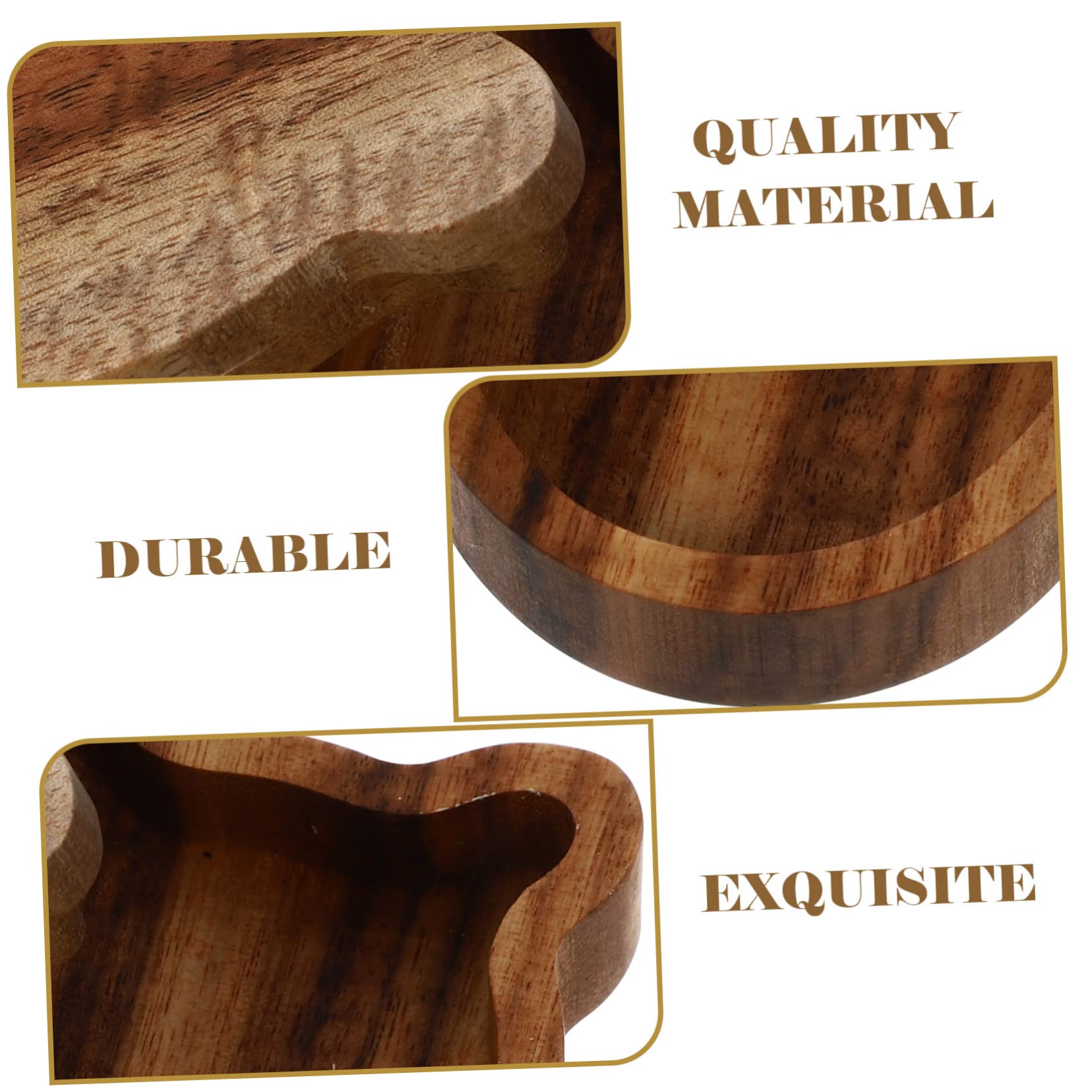 BESPORTBLE Wooden Guitar Pick Case Durable Storage Organizer for Guitar Picks Natural Wood Grain Design for Musicians Creative Appearance for Daily Use