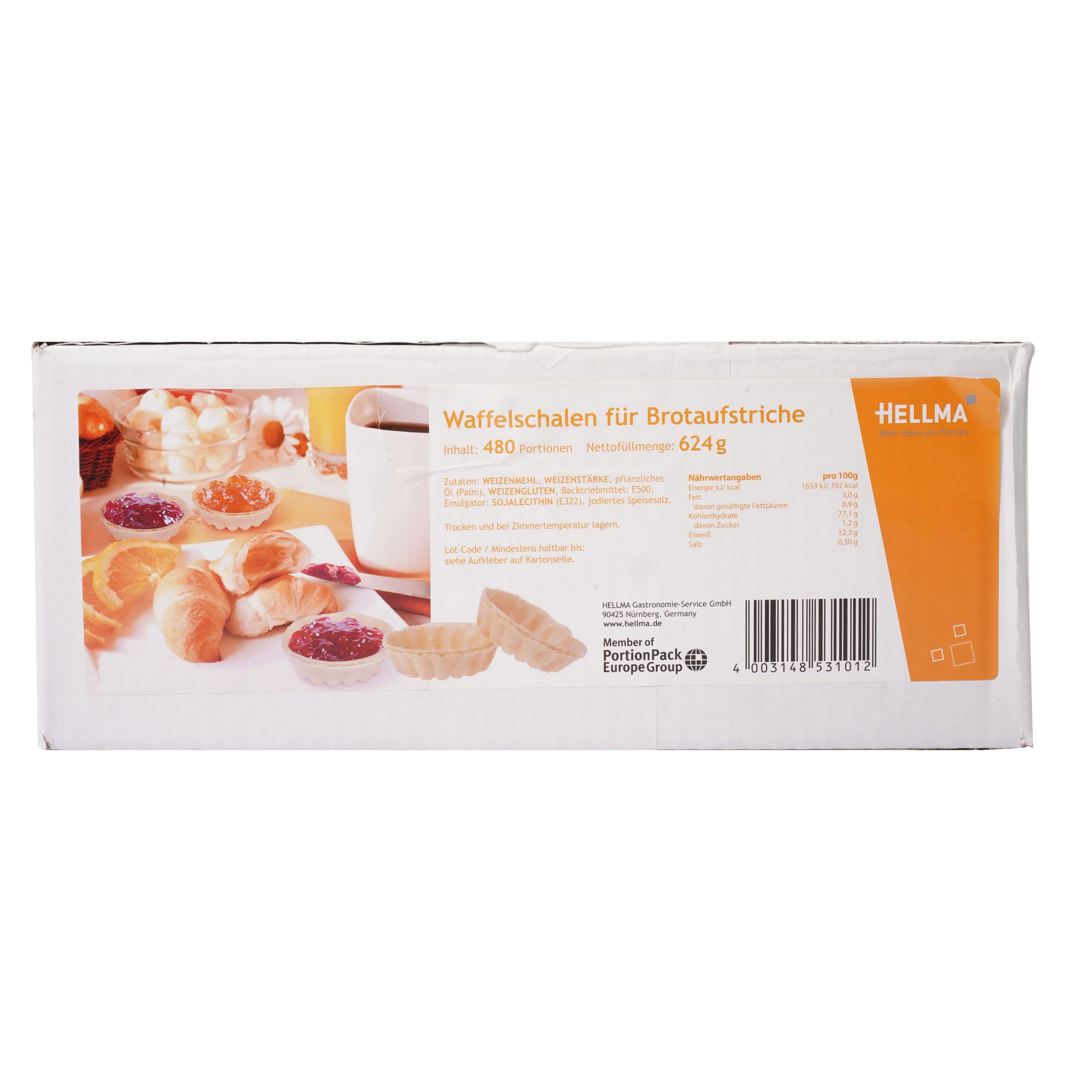 Hellma Waffelschale - 480 Stück