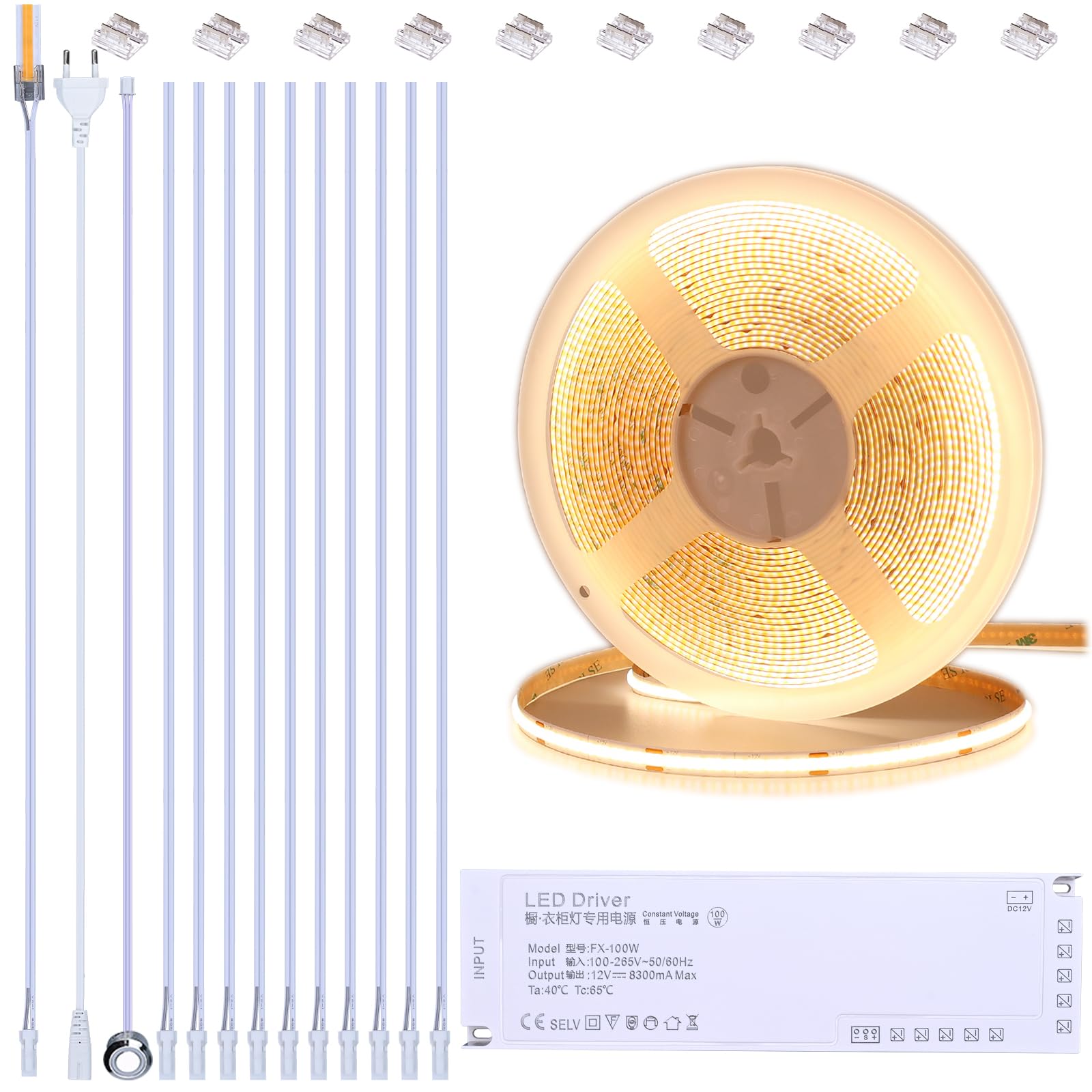 Paulmann LED-onderkastverlichting Bredo Naderingsschakelaar Set van 3 3x2,5W 80x190mm 3x180lm