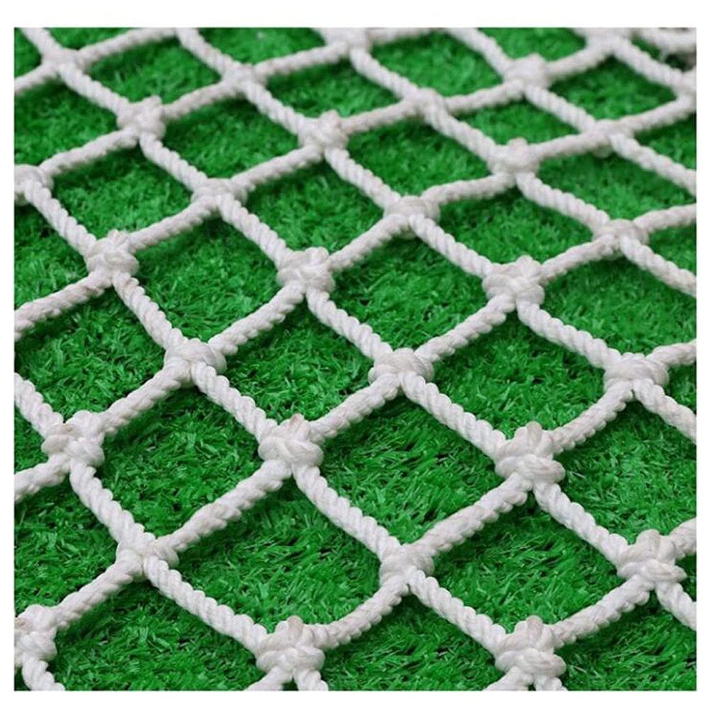 LAOHETLH Children Safety Net White Cargo Net, ​Kids Swing Rope Netting Outdoor Railing Hammock Pet Safety Net Child Climbing Playground Protective Net Garden Decorative Nettin(Size:2x3m(6x10ft))