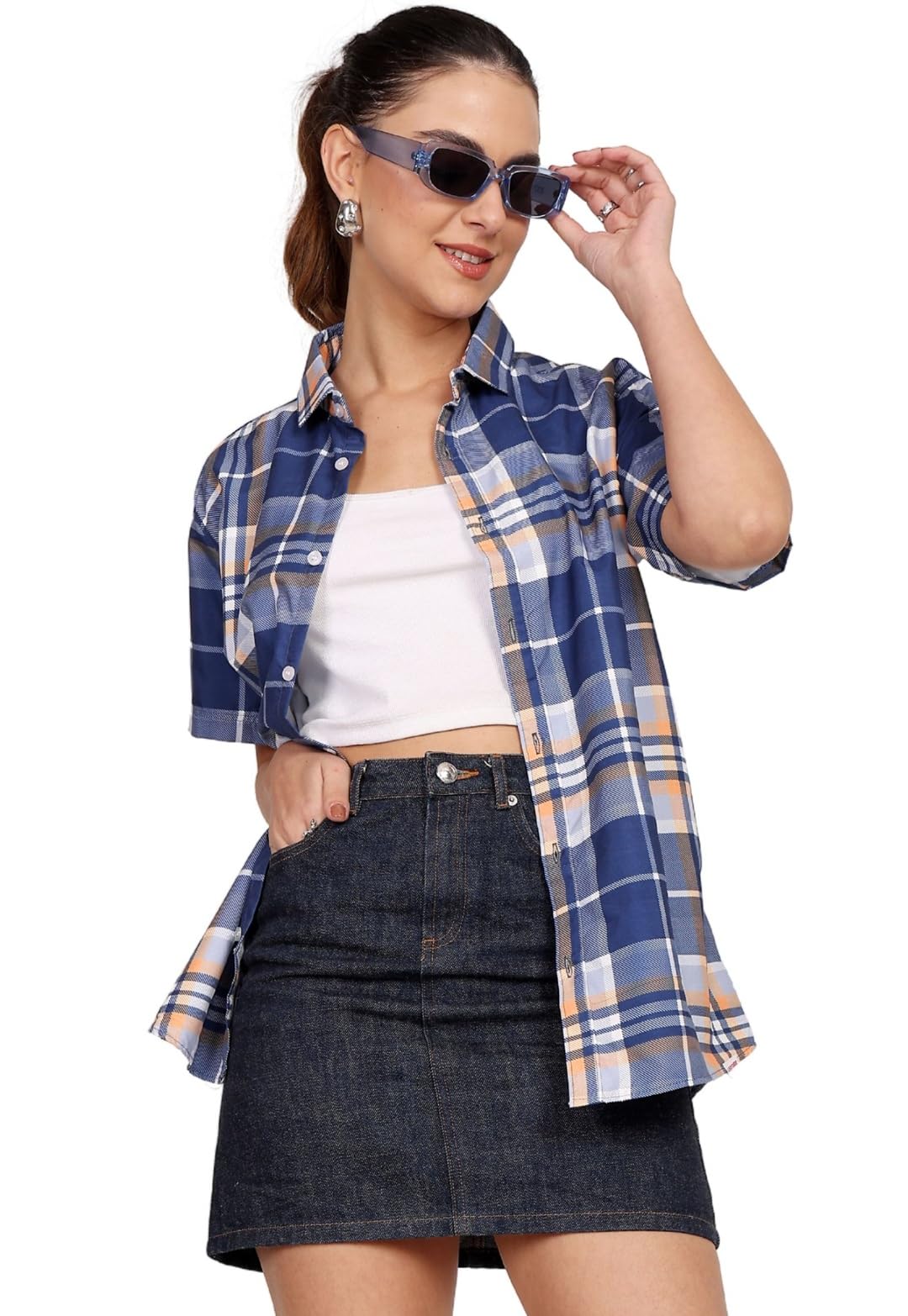 Ketch Women's Cotton Loose Shirt in neutral