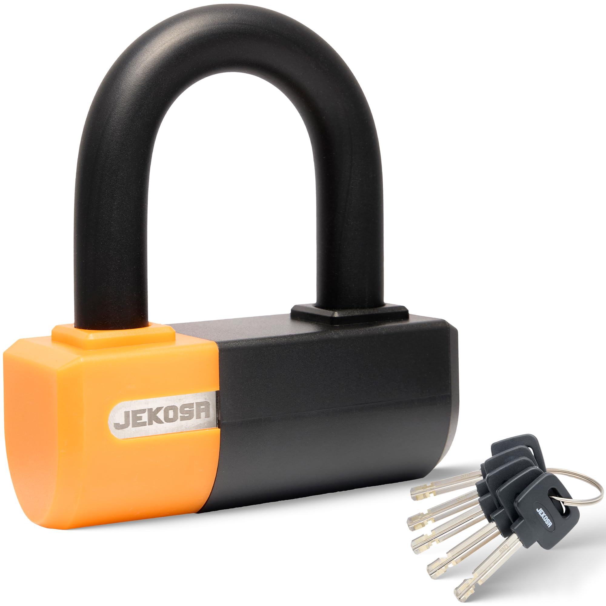 PBL110 Candado bici u de alta resistencia con 5 llaves, Arco de acero resistente a cortes de 18 mm, Resistente a la intemperie | Candados en U motocicletas, bicicletas