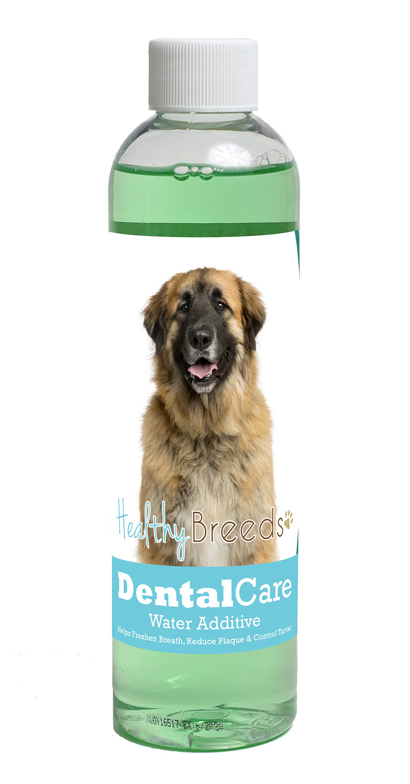 Healthy Breeds Dog Dental Care Water Additive for Leonberger - Helps Freshen Breath, Reduce Plaque &amp; Control Tartar - Mint Flavor - 8 oz